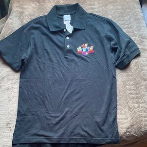 Y2K Disney Hanna Barbera Polo Shirt with Colorful Embroidery Universal Studio